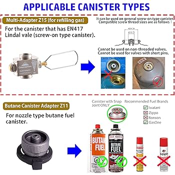 Amazon.com : Camping Propane Butane Gas Refill Adapter Z11